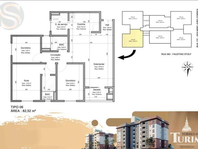 #674 - Apartamento para Venda em Guaramirim - SC - 2
